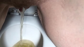 Stare at my pretty feet and pussy while on toilet