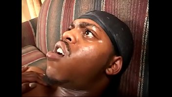 Guy opens up  black chick Kelly Reign's pussy lips and eats her out