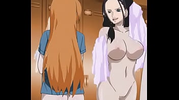 Nami &amp_ Nico Robin After Bathing