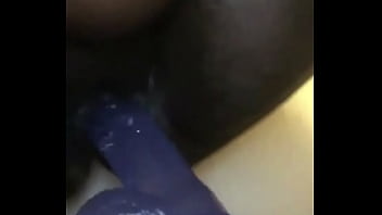 Ebony bbw teen plays with fat pussy