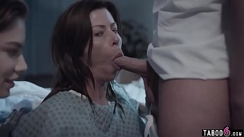 Huge boobs troubled MILF in a 3some with hospital staff