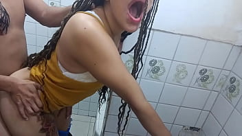 I am my stepfather's favorite stepdaughter I go to the bathroom so he can fuck my ass I am very horny and my stepfather's cock makes me horny