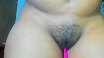 My ebony girlfriend show her fat pussy