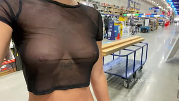 Old Huge Tits See Through - Walking into the store with see through outfit - XVIDEOS.COM