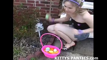 Cute 18yo teen Kitty flying a kite