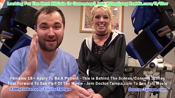 $CLOV Become Doctor Tampa While He Examines Big Tit Blonde Bella Ink For New Student Physical At Doctor-Tampa.com