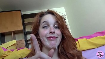 POV Cock Chupando Ruiva Faz Facial