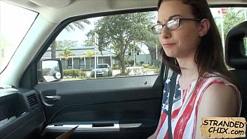 Teen stranded sucks dick for a ride home Tali Dava.1.2