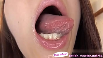 Japanese Asian Tongue Spit Face Nose Licking Sucking Kissing Handjob Fetish - More at fetish-master.net