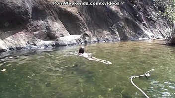 Porn journey to a waterfall