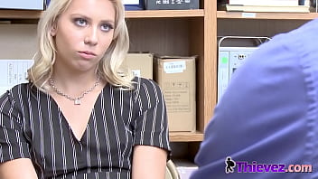 ROUGH SEX with nasty teen thief in office with the SUPERVISOR