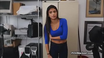 Perky Latina on BBC at casting