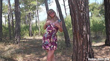 pov outdoor sex he fucked me in the forest after a squirt orgasm from a vibrator sasha bikeyeva sexy sasha bikeyeva