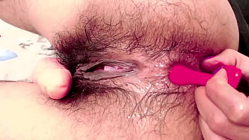 Doble Penetration in Hairy Pussy and Hairy Ass