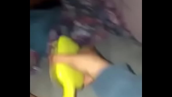 Teen uses hairbrush
