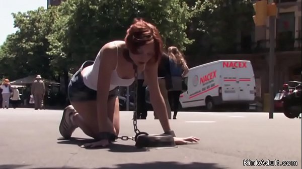 redhead slave throat banged outdoor bdsm [ Duration: 05:25 ]