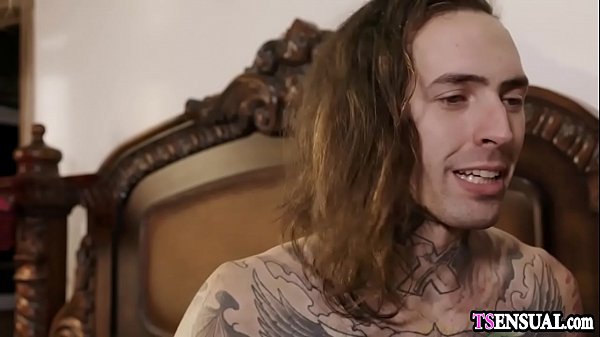 hot blonde slender shemale anal fucked by a assistent shemale [ Duration: 06:00 ]