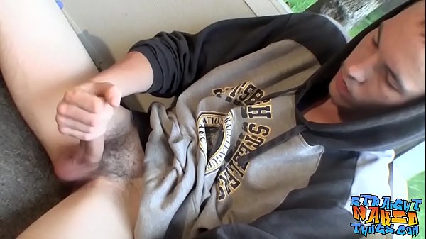 homosexual thug takes a smoke outdoors and jacks off gay [ Duration: 10:05 ]