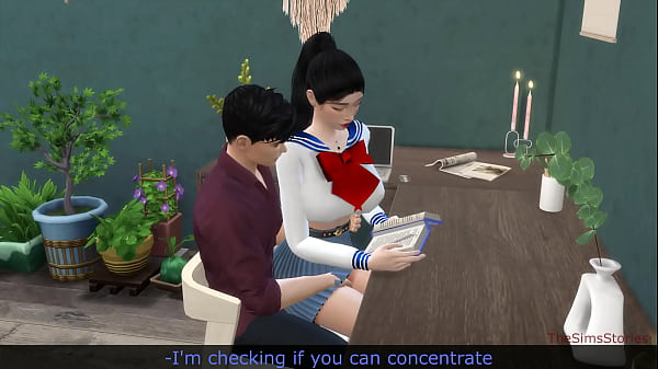 Japanese teacher seduces innocent student and fucks her hard on the desk