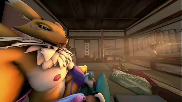 Renamon handjob and cow girl (first person)
