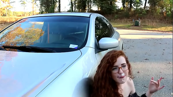 nerdy red head gets fucked on car redhead [ Duration: 00:30 ]