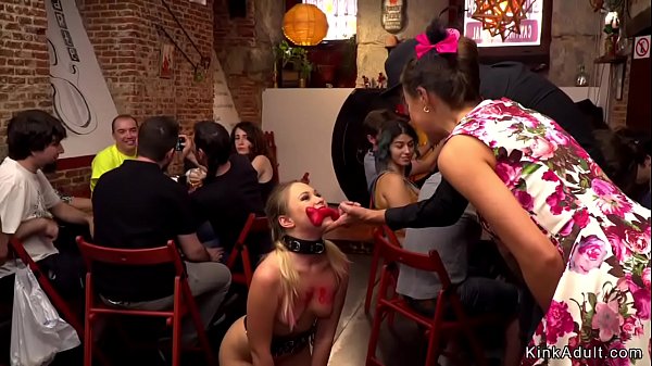 blonde made to get naked in public bdsm [ Duration: 05:26 ]