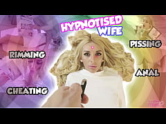 Hypnotized wife cheats rimming rim cheating pis...