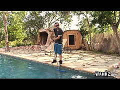 Pool Guy Leaves Huge Creampie Inside !