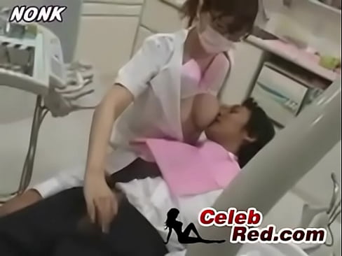 Horny japanese dentist seduce patient